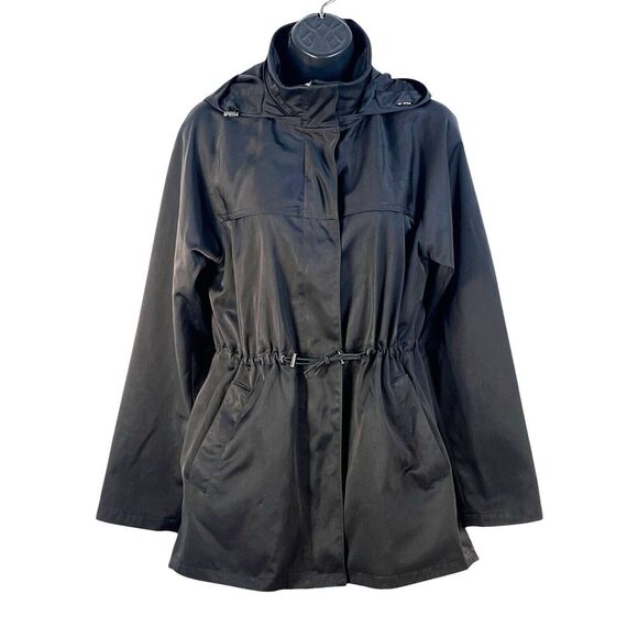Theory hidden hood drawstring waist parka jacket sz‎ small/medium - Picture 1 of 7
